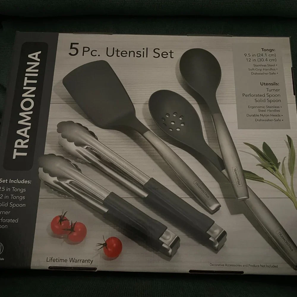 Tramontina 5 Pc. Utensil Set - New In Box - Picture 3 of 3